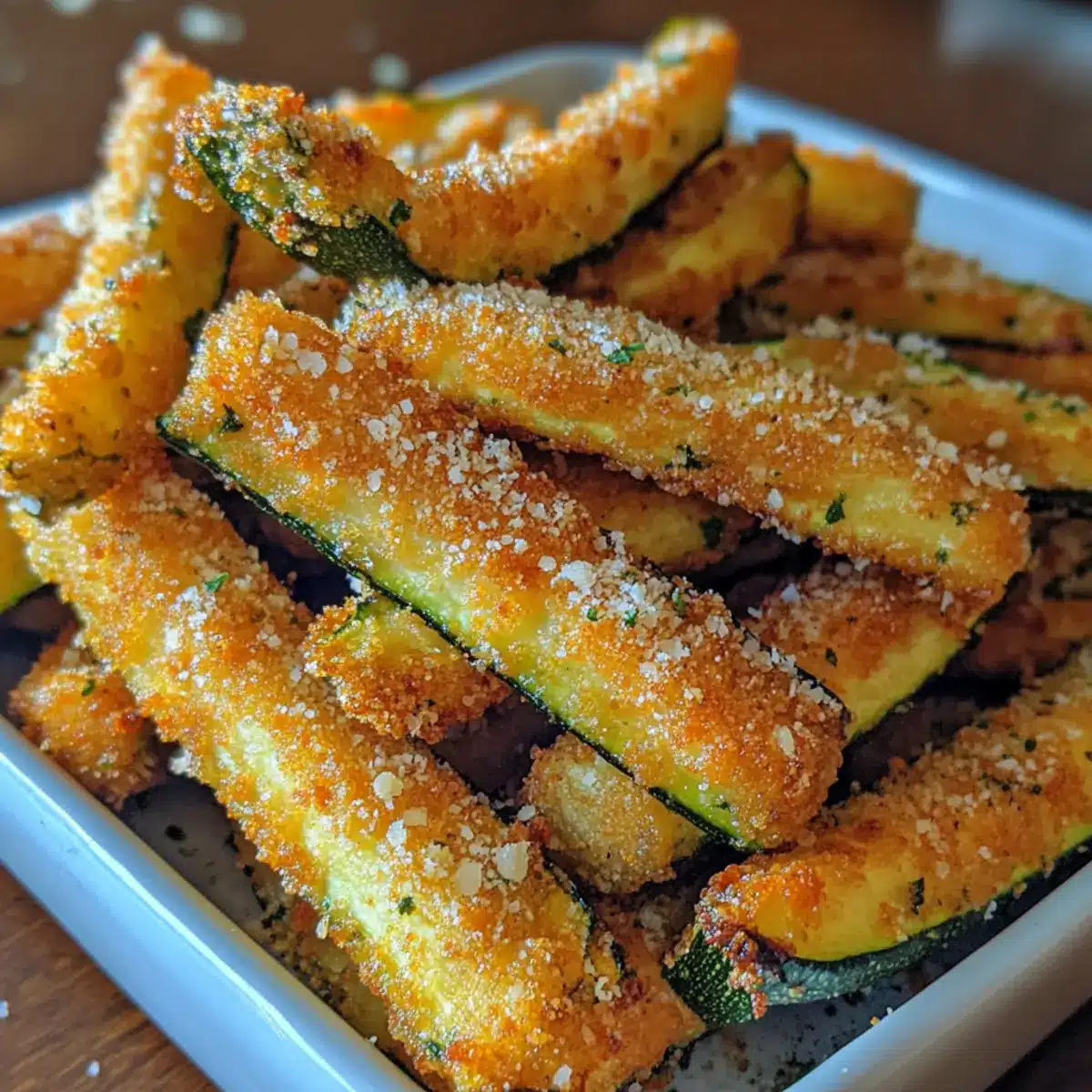 Crispy Parmesan Zucchini Fries