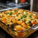 Cheesy Holiday Veggie Casserole