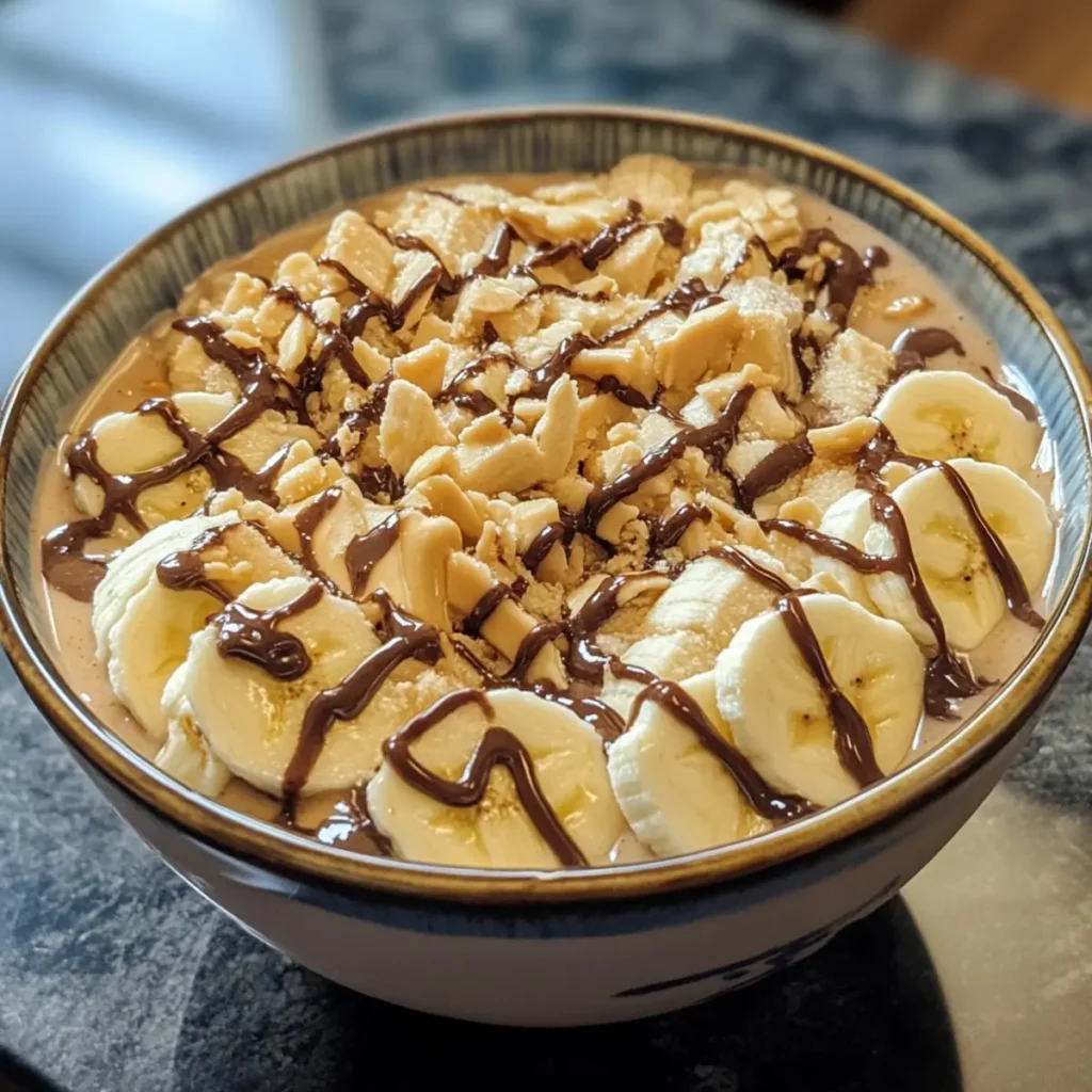 Banana Peanut Butter Smoothie Bowl