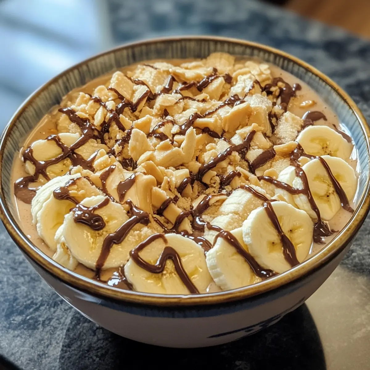 Banana Peanut Butter Smoothie Bowl