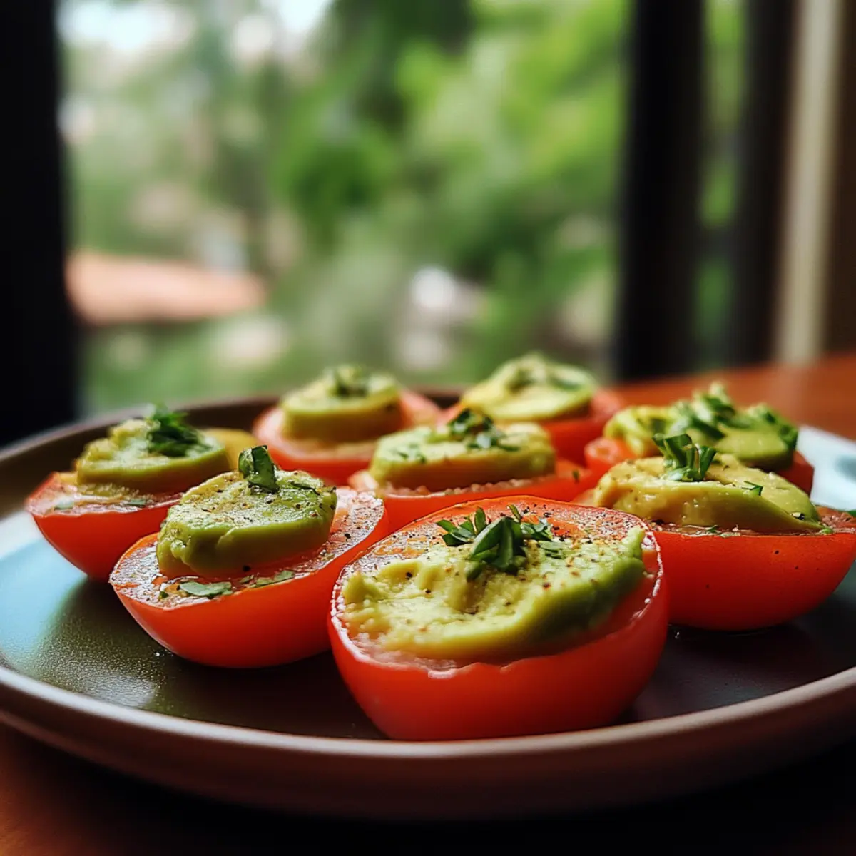 Creamy Avocado Tomato Bites