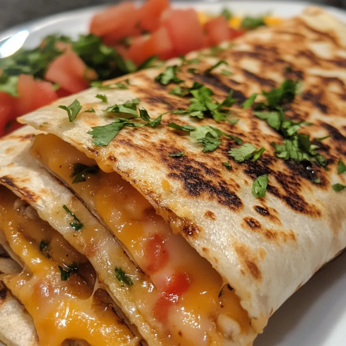Simple Cheesy Quesadilla Dinner