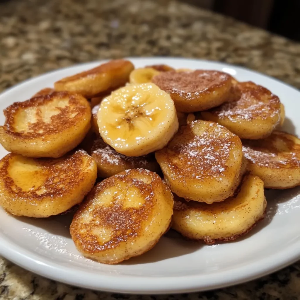 Cinnamon Banana Pancake Bites