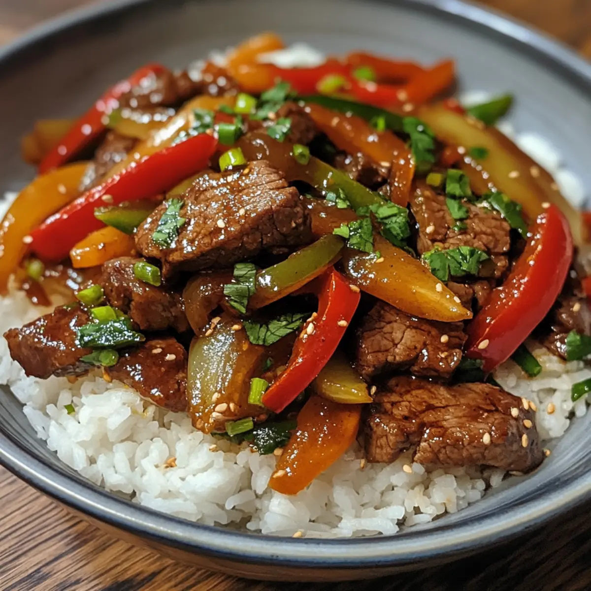Beef Pepper Veggie Stir-Fry