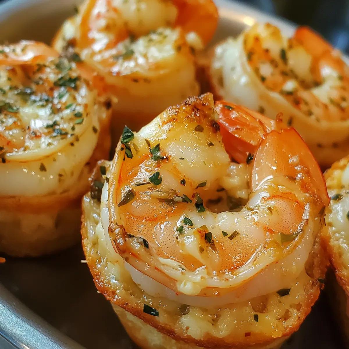 Garlic Butter Shrimp Cups