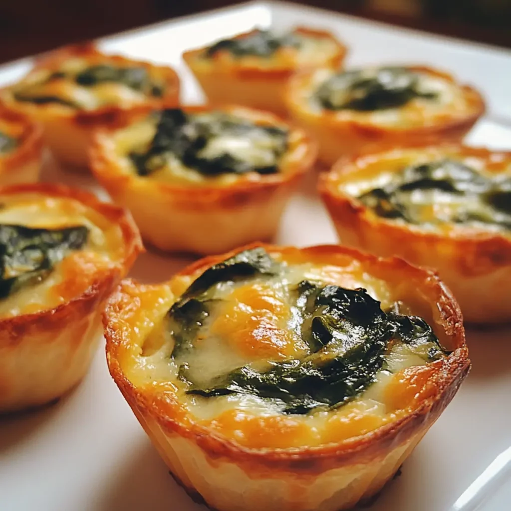 Mini Spinach Cheese Cups