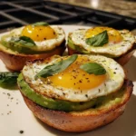 Avocado Egg Toast Cups