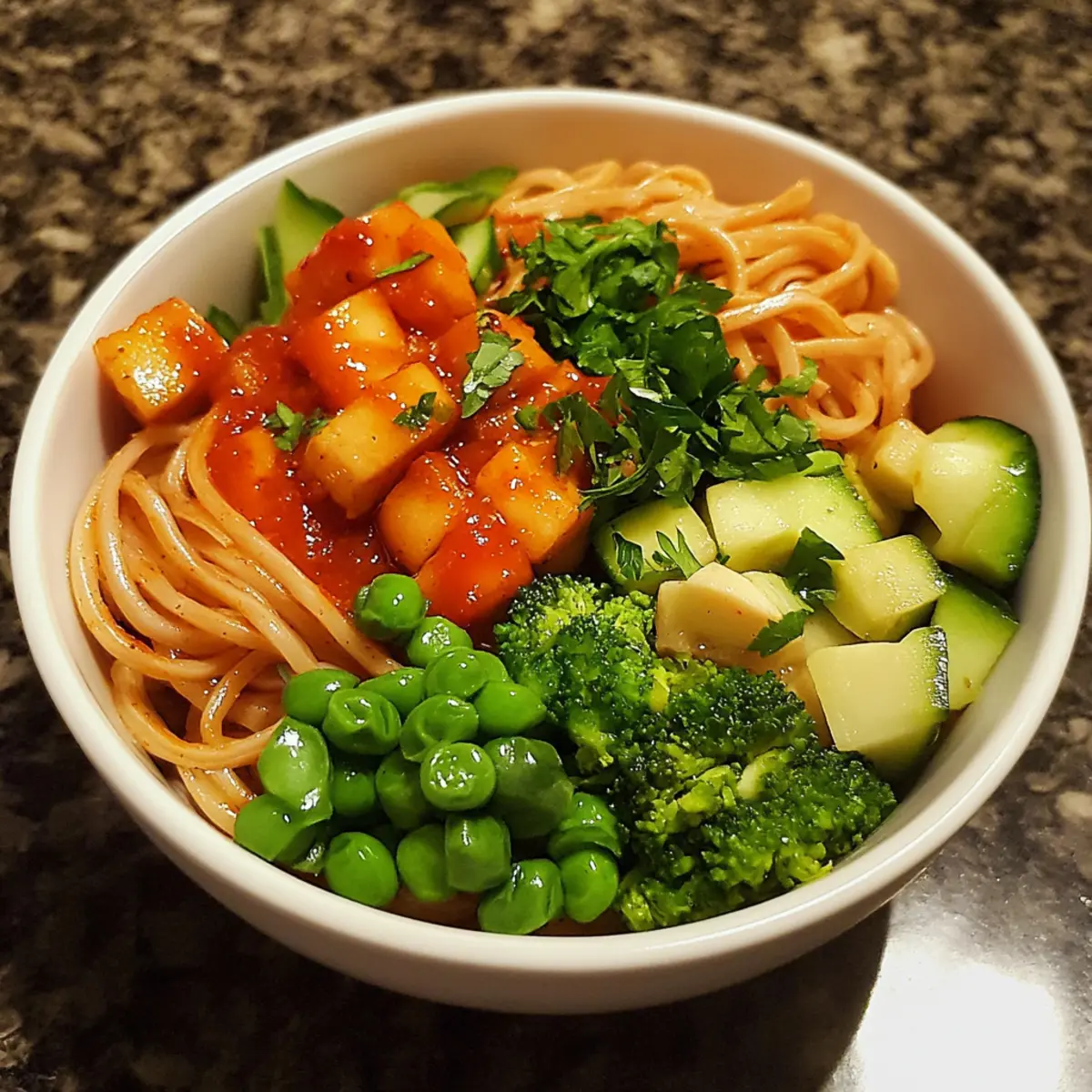 Sweet Chili Veggie Noodle Bowl