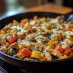 Cheesy Chicken Veggie Skillet
