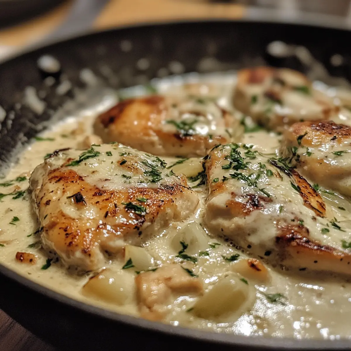 Creamy Garlic Chicken Skillet