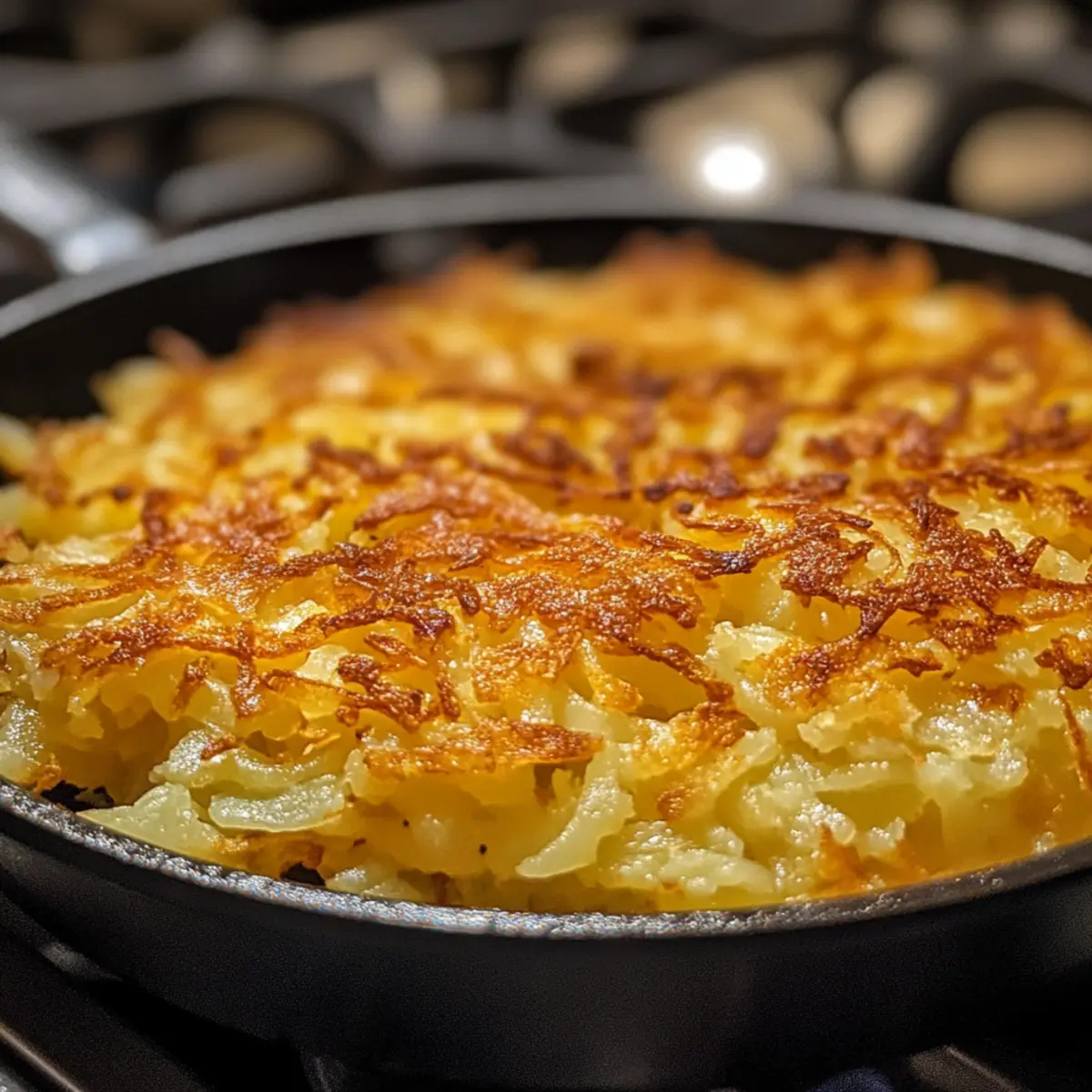 Golden Crispy Hash Brown Skillet