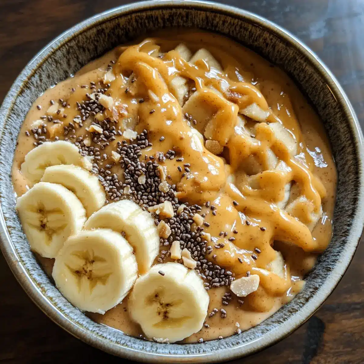 Banana Peanut Butter Smoothie Bowl