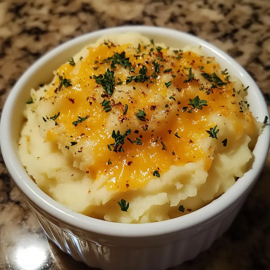 Cheesy Garlic Mashed Potatoes
