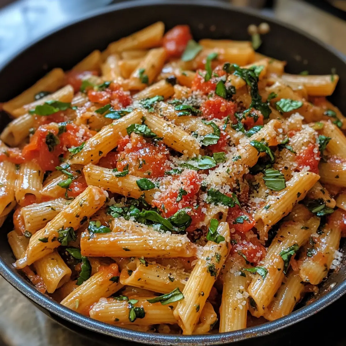 One-Pot Tomato Basil Pasta