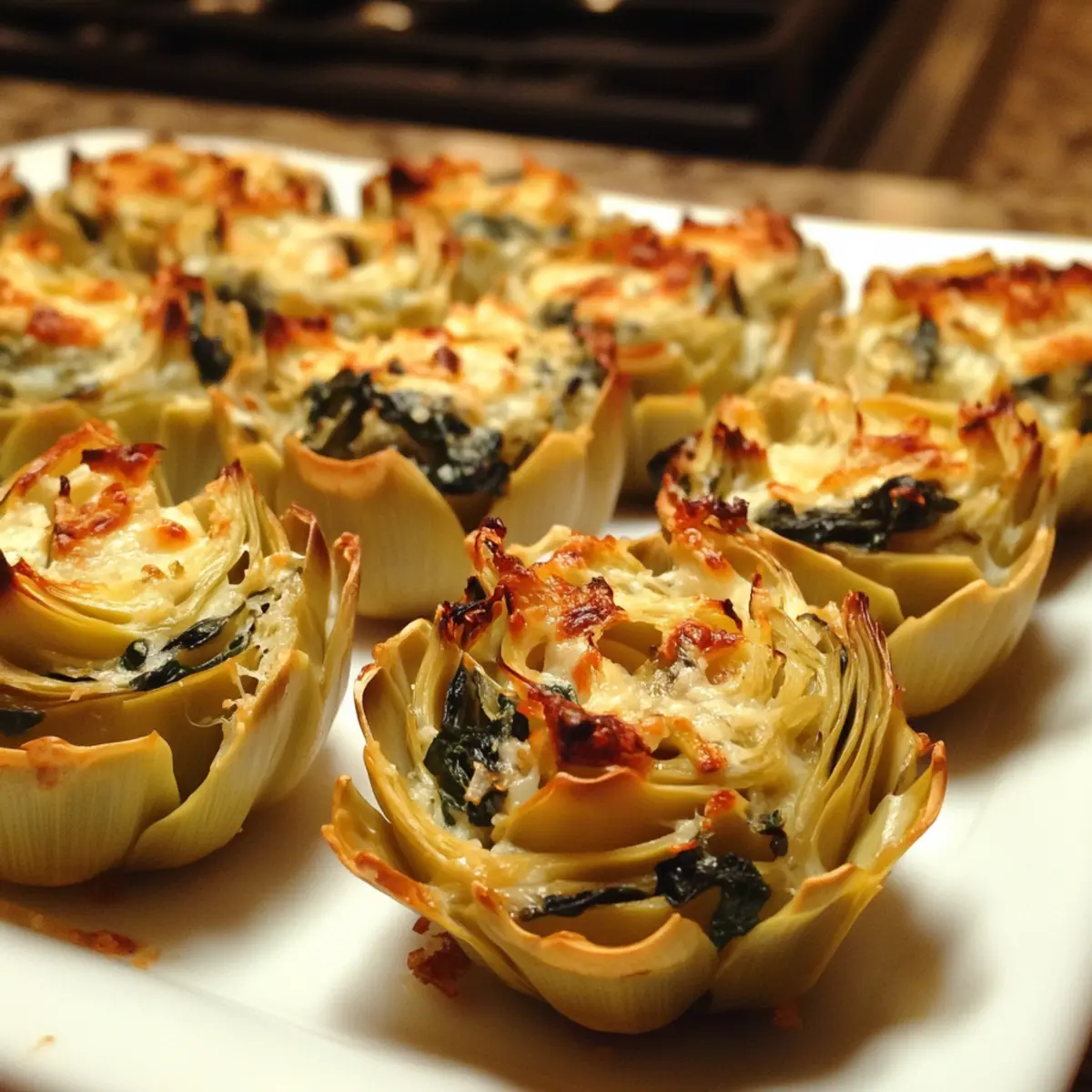 Mini Spinach Artichoke Cups