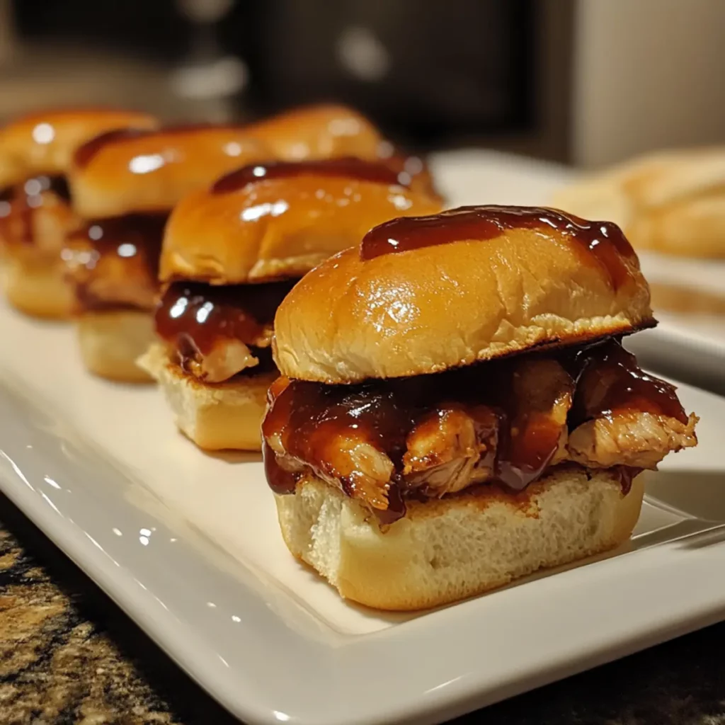 BBQ Chicken Slider Bites