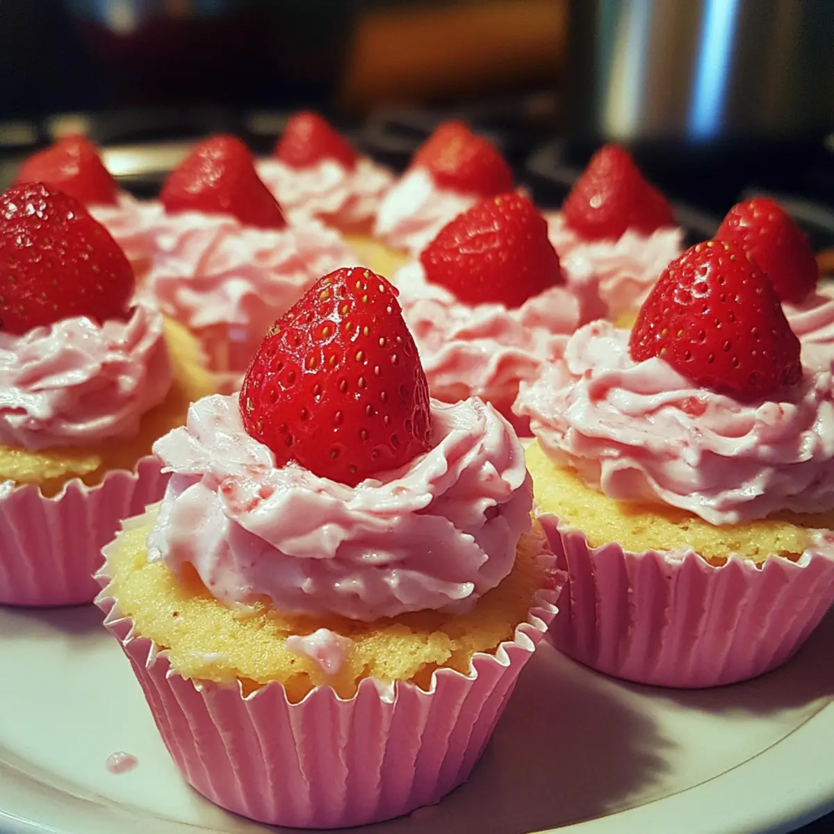 Quick Strawberry Cream Cups