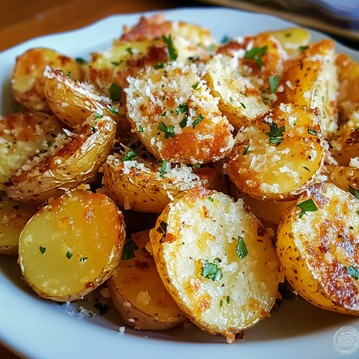 Crispy Garlic Parmesan Potatoes