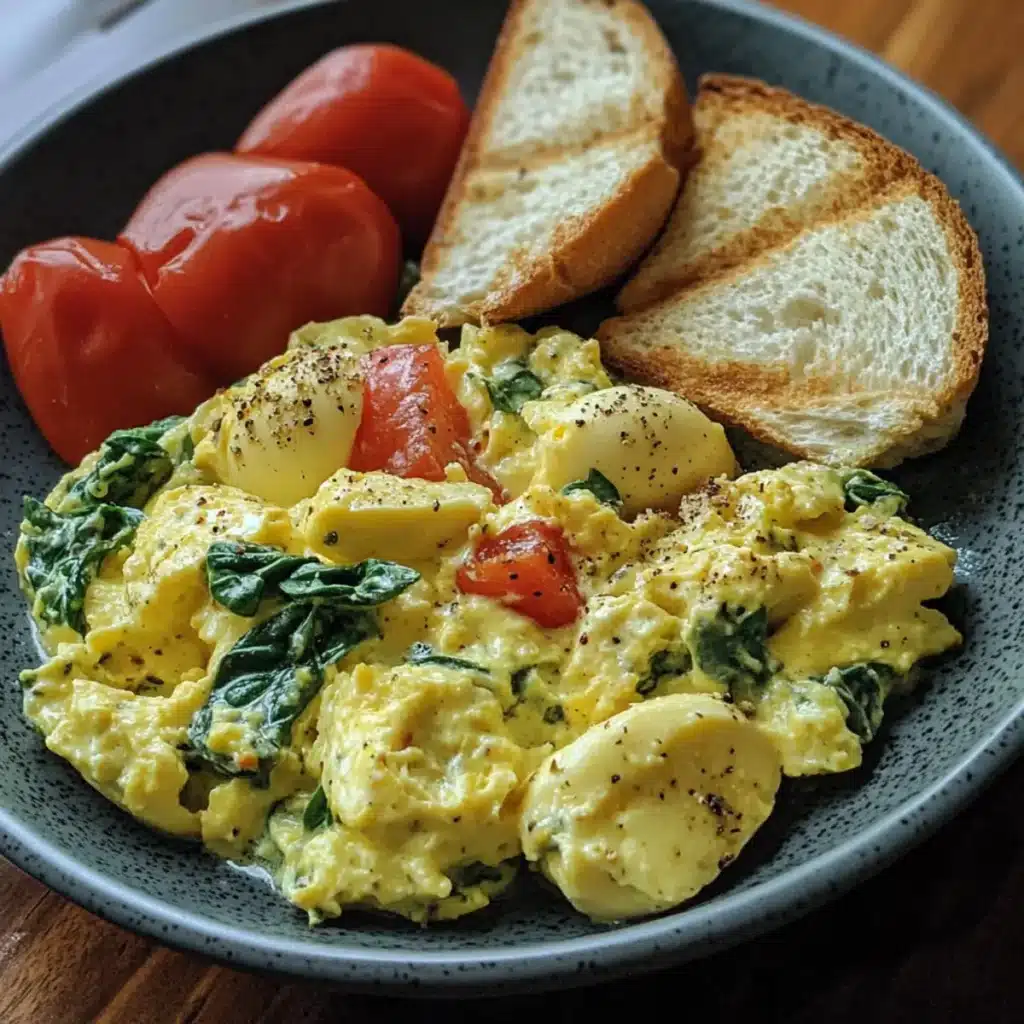 Creamy Spinach Egg Scramble