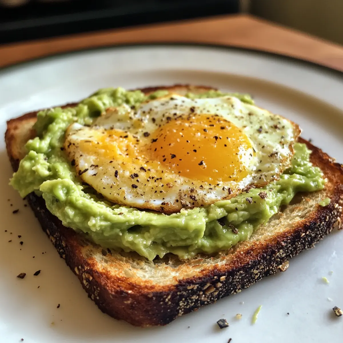 Creamy Avocado Egg Toast