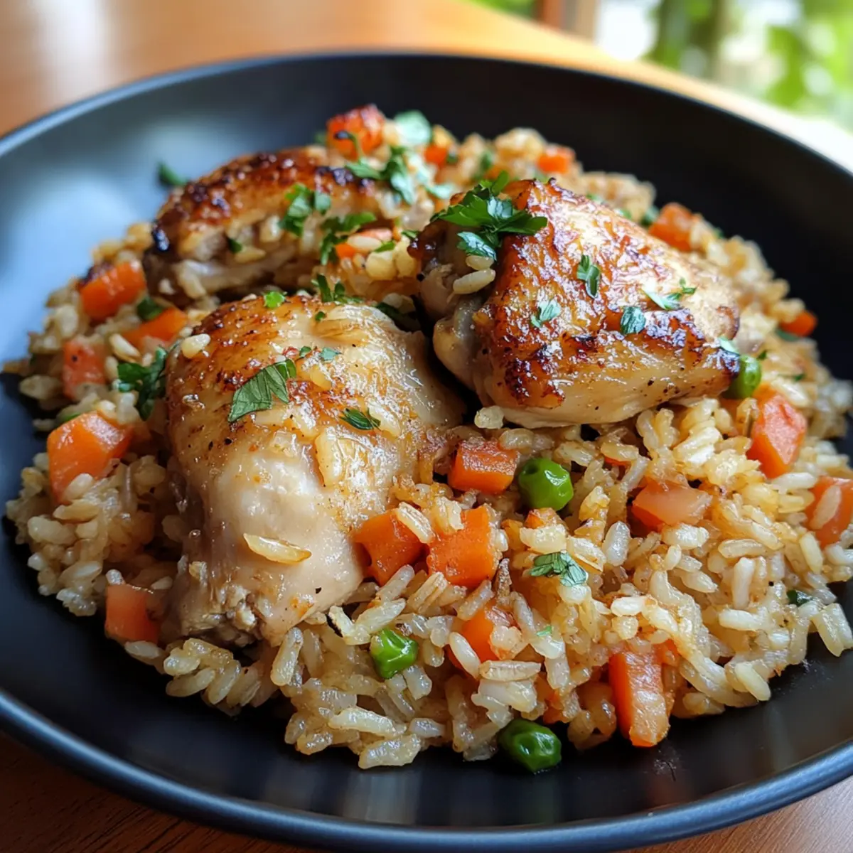 One Pan Chicken Rice