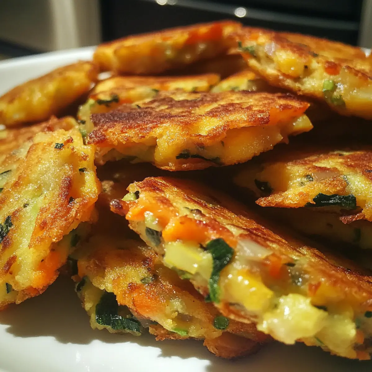 Crispy Baked Veggie Fritters