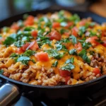 Cheesy Taco Rice Skillet