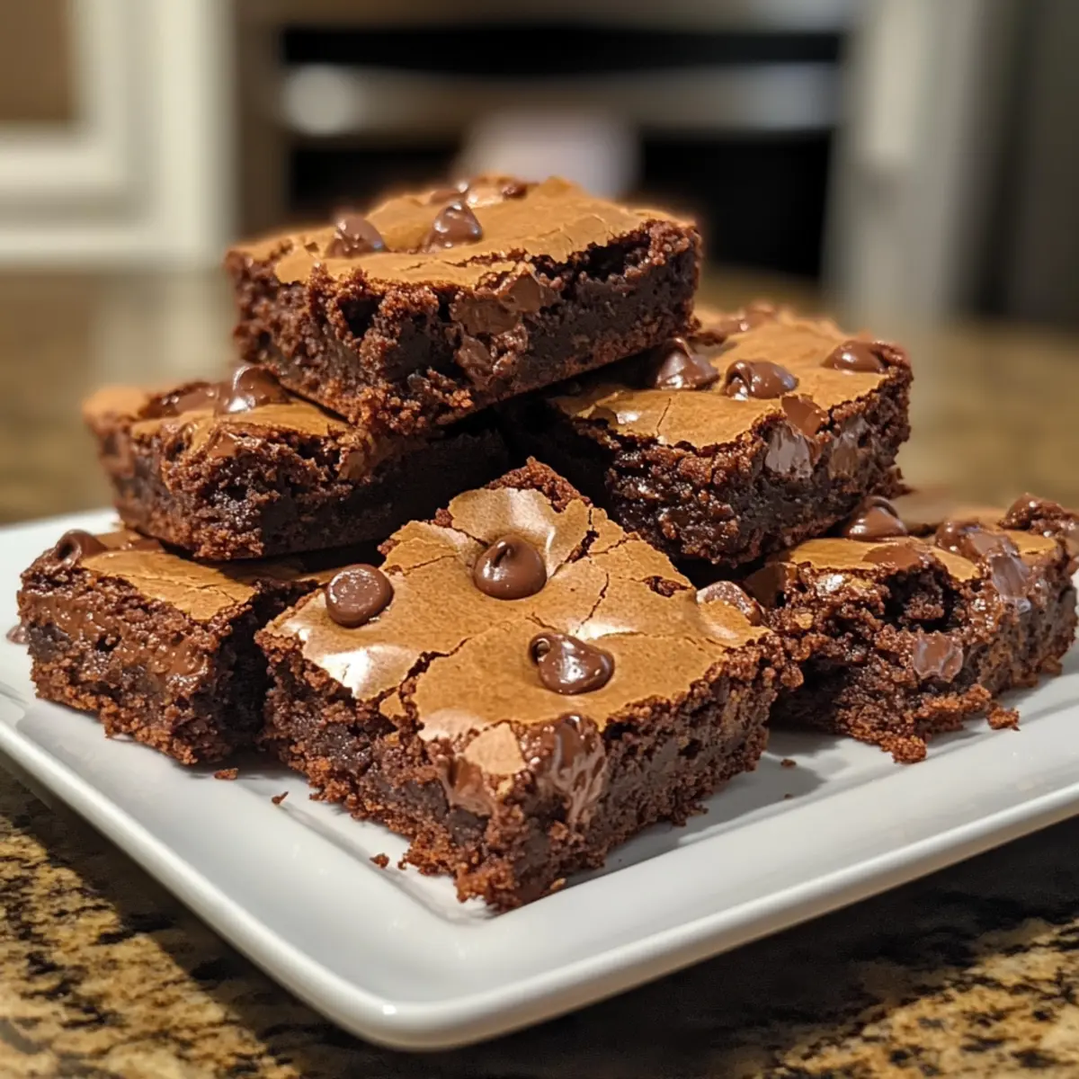 Fluffy Chocolate Chip Brownies