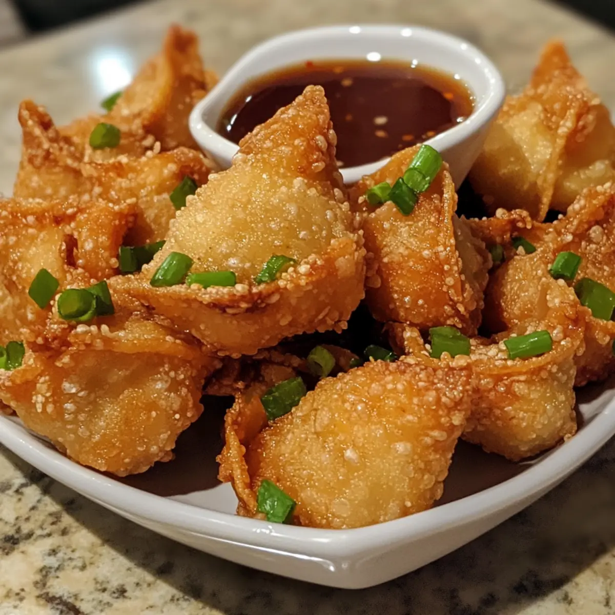 Crispy Chicken Wonton Bites