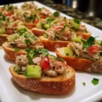 Quick Tuna Salad Crostini
