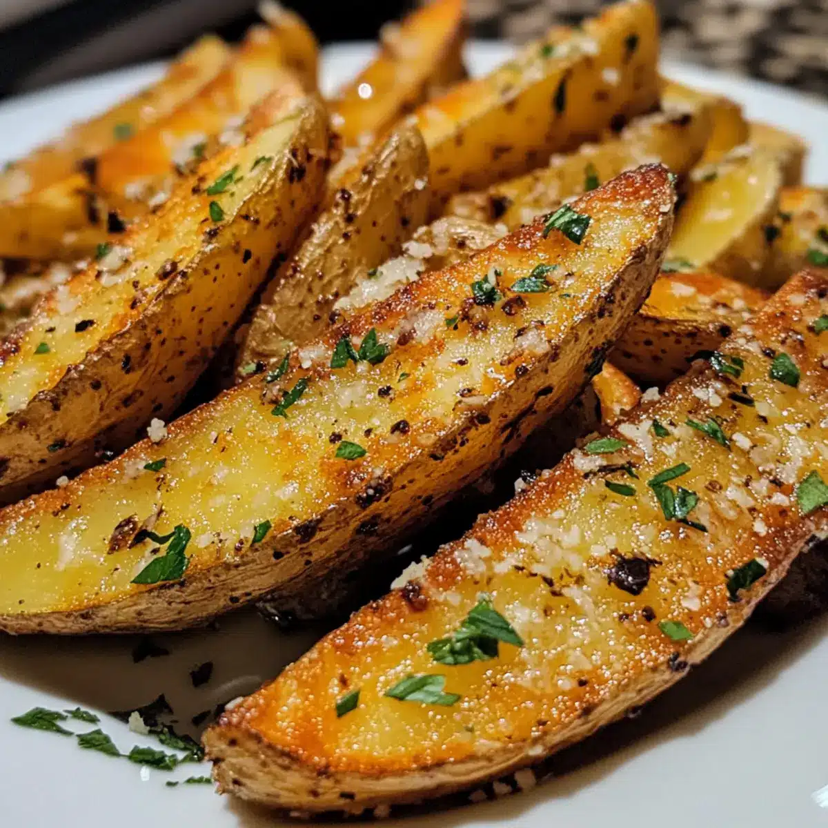 Garlic Parmesan Potato Wedges
