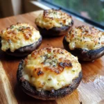 Cheese Stuffed Mushroom Caps