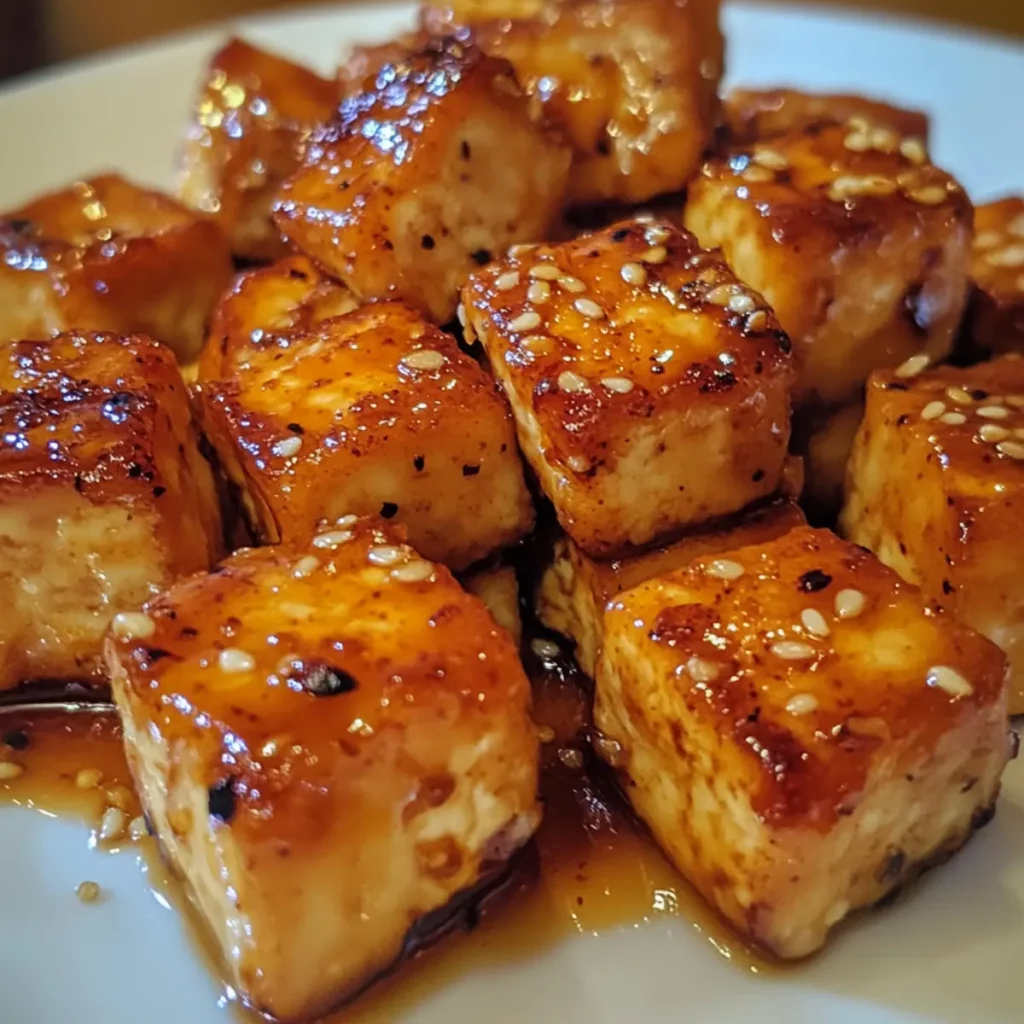 Honey Garlic Tofu Bites