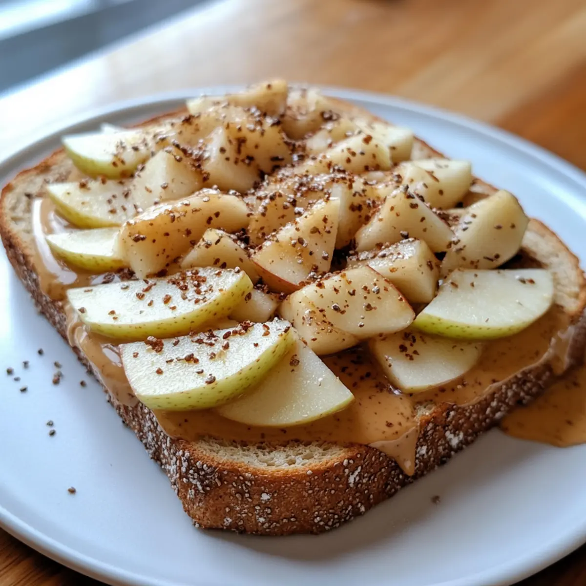 Peanut Butter Apple Toast