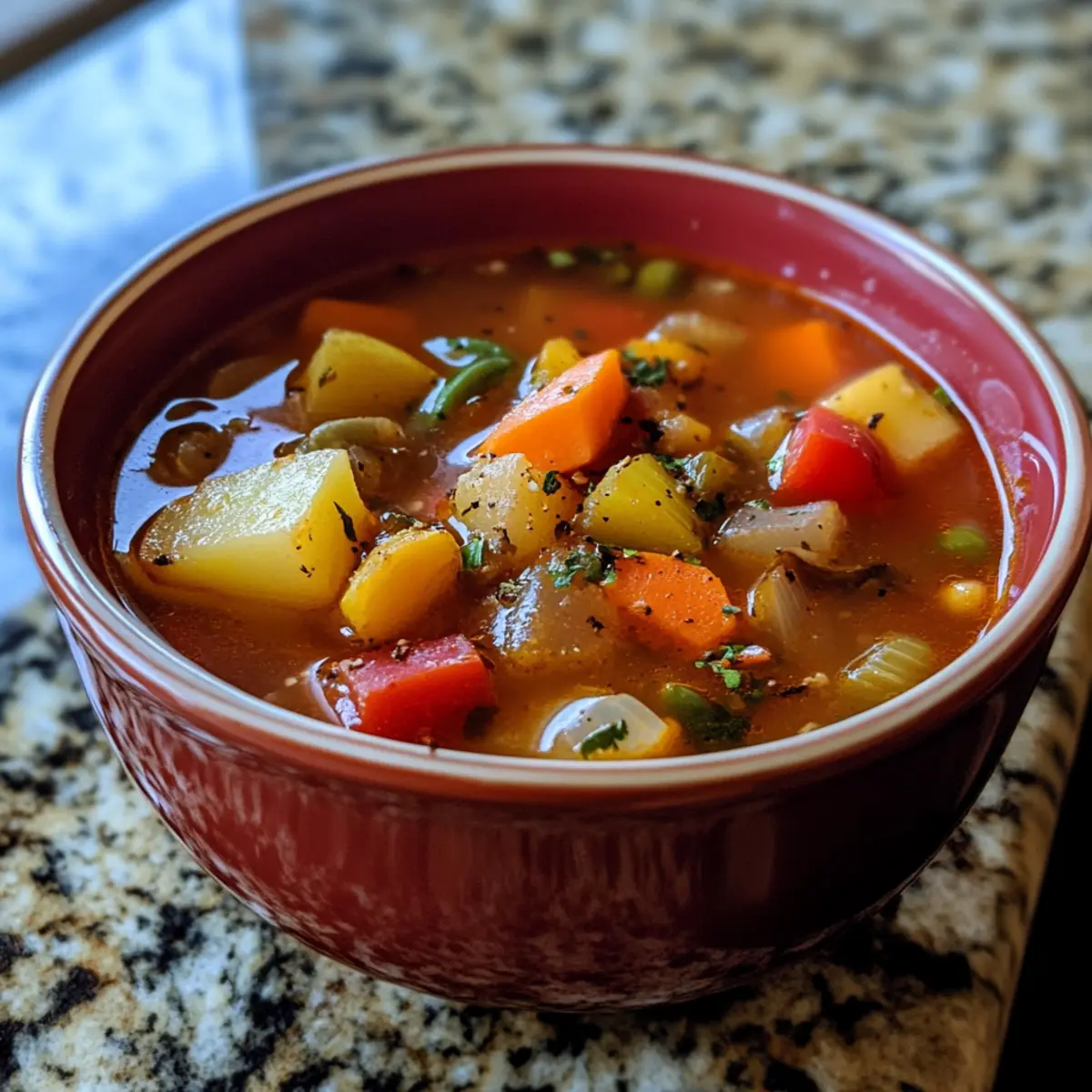 Hearty Vegetable Soup Bowl