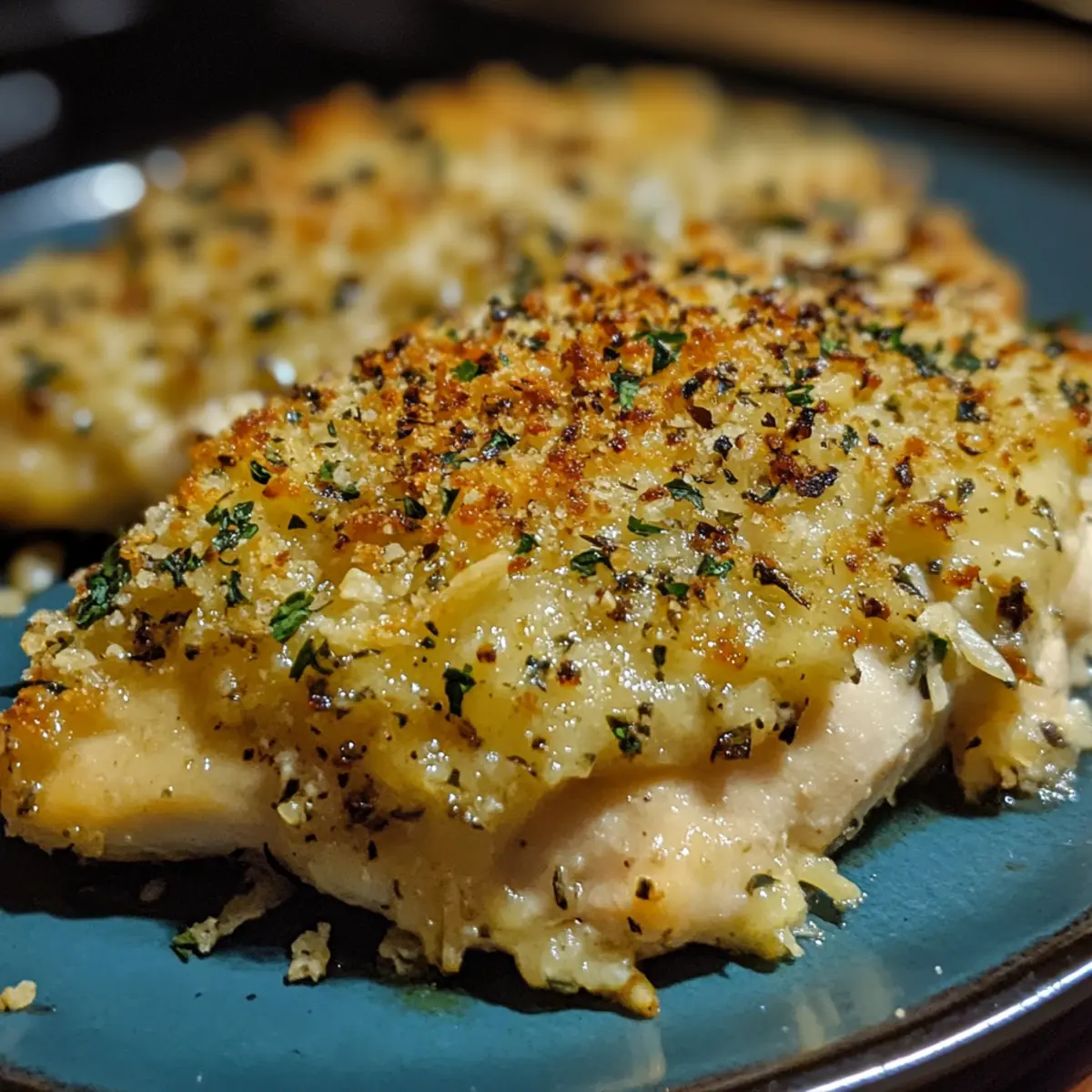 Parmesan Crusted Baked Chicken Dinner