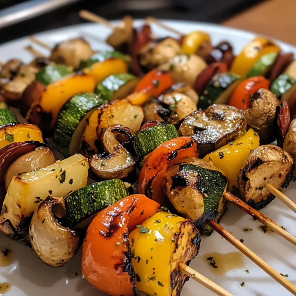 Garlic Butter Veggie Skewers