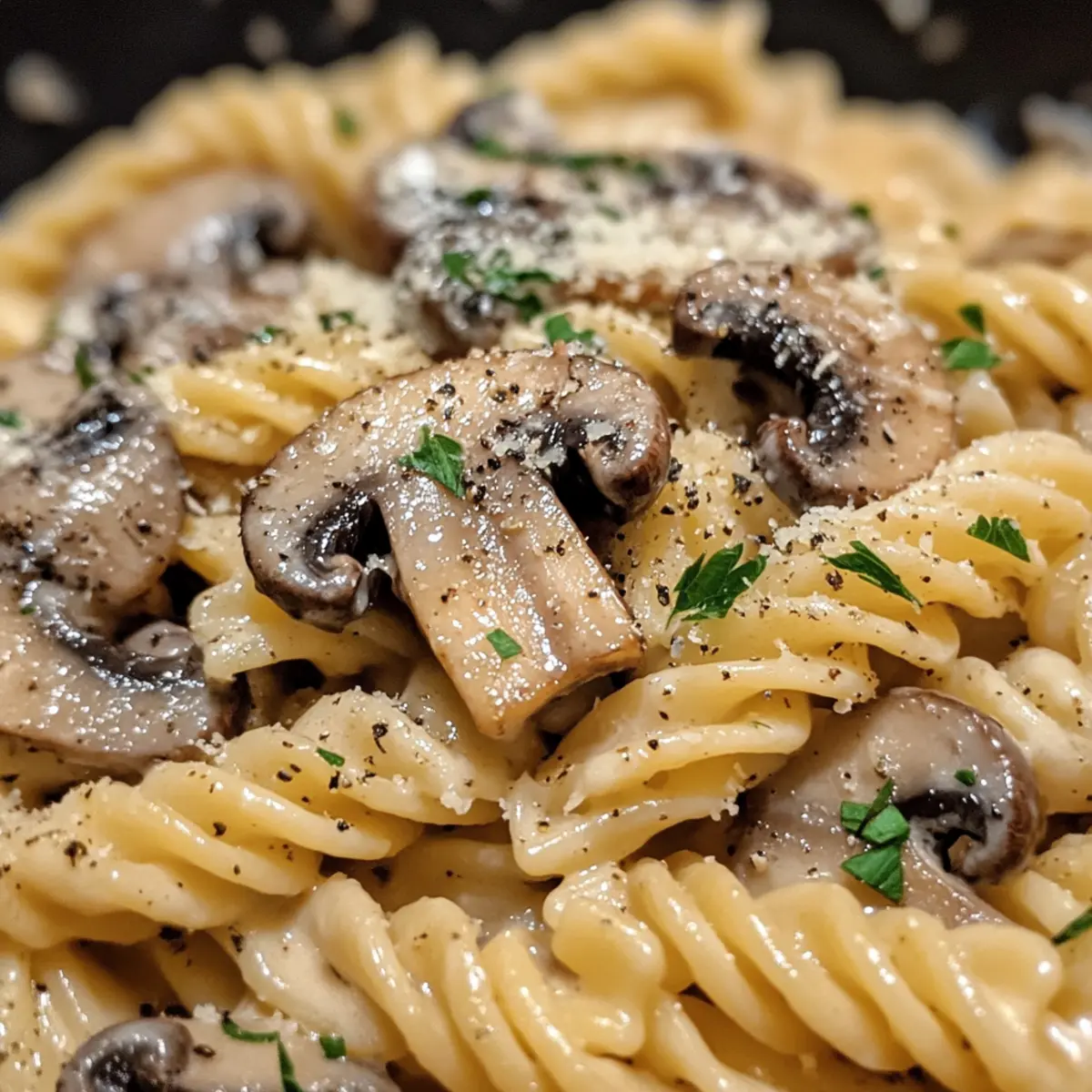 Easy Creamy Mushroom Pasta