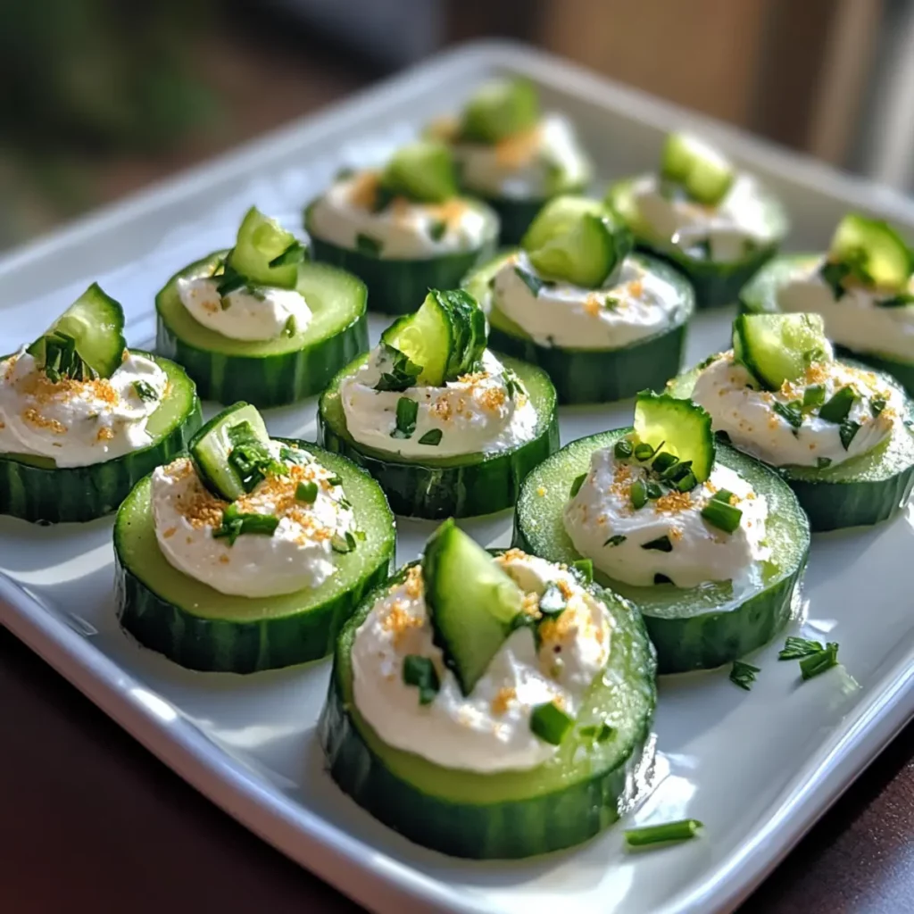 Simple Cucumber Cream Cheese Bites