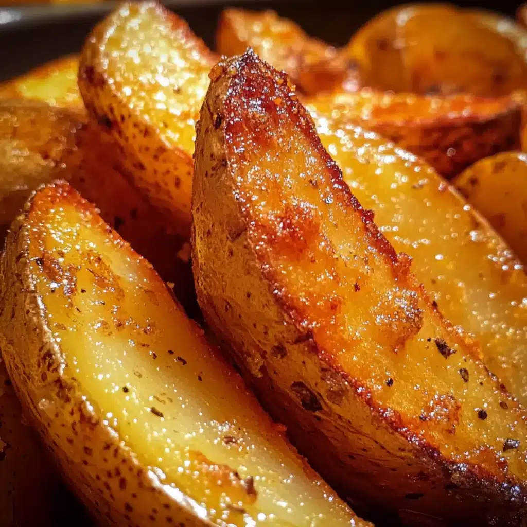 Golden Baked Potato Wedges