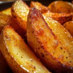 Golden Baked Potato Wedges