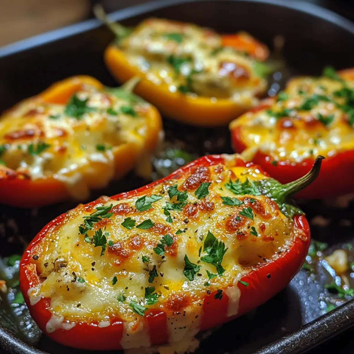 Mini Cheese Stuffed Peppers