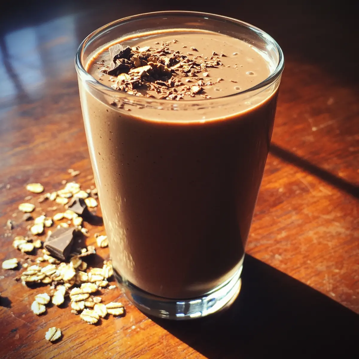 Chocolate Oat Protein Smoothie