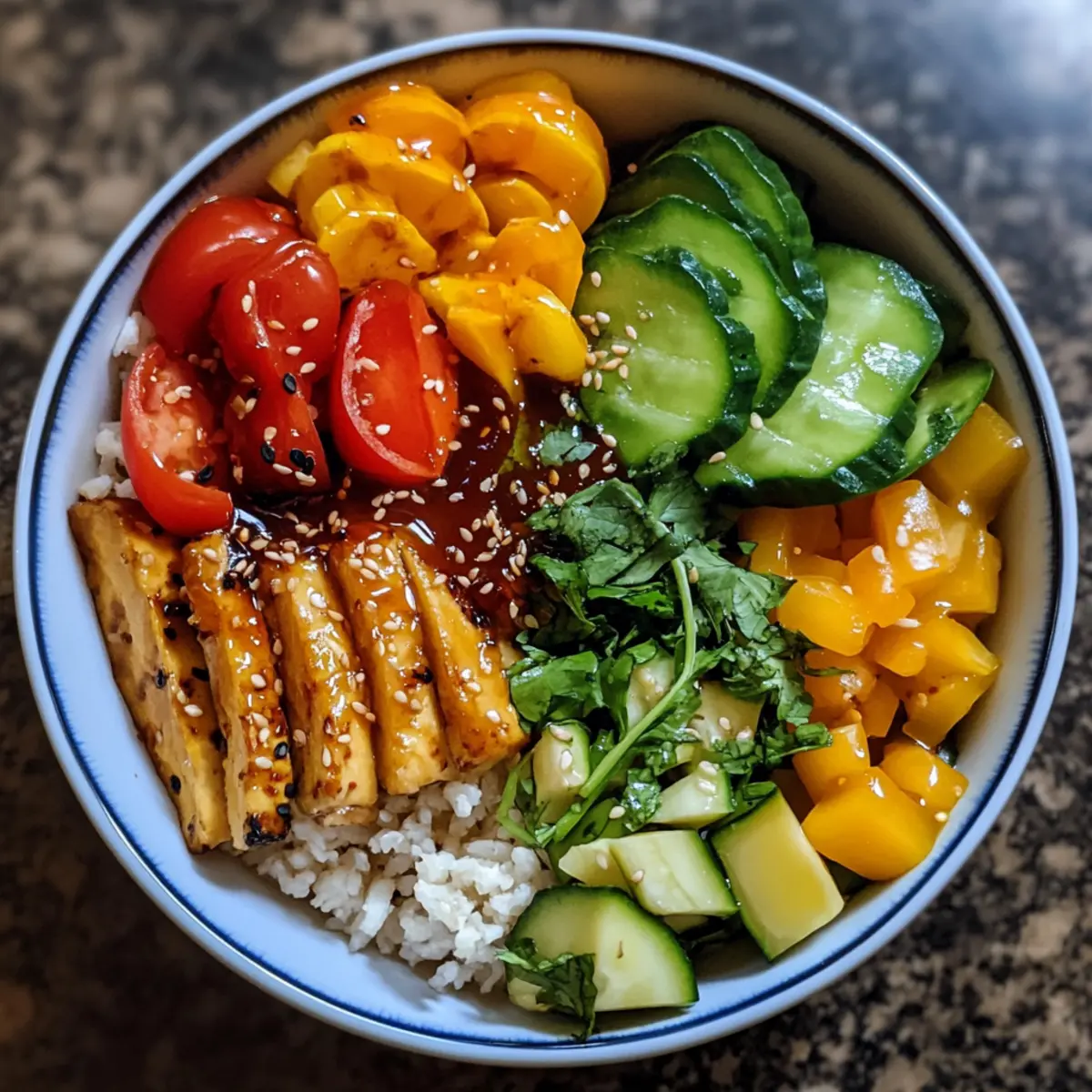 Spicy Honey Free Veggie Bowl