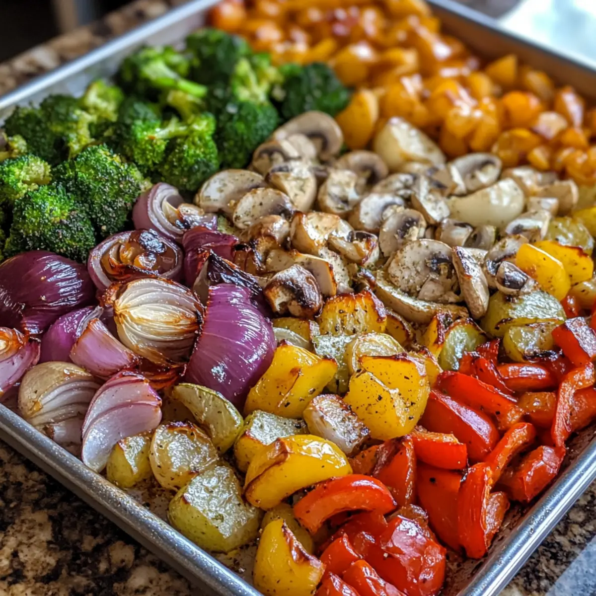 Sheet Pan Garlic Veggie Medley