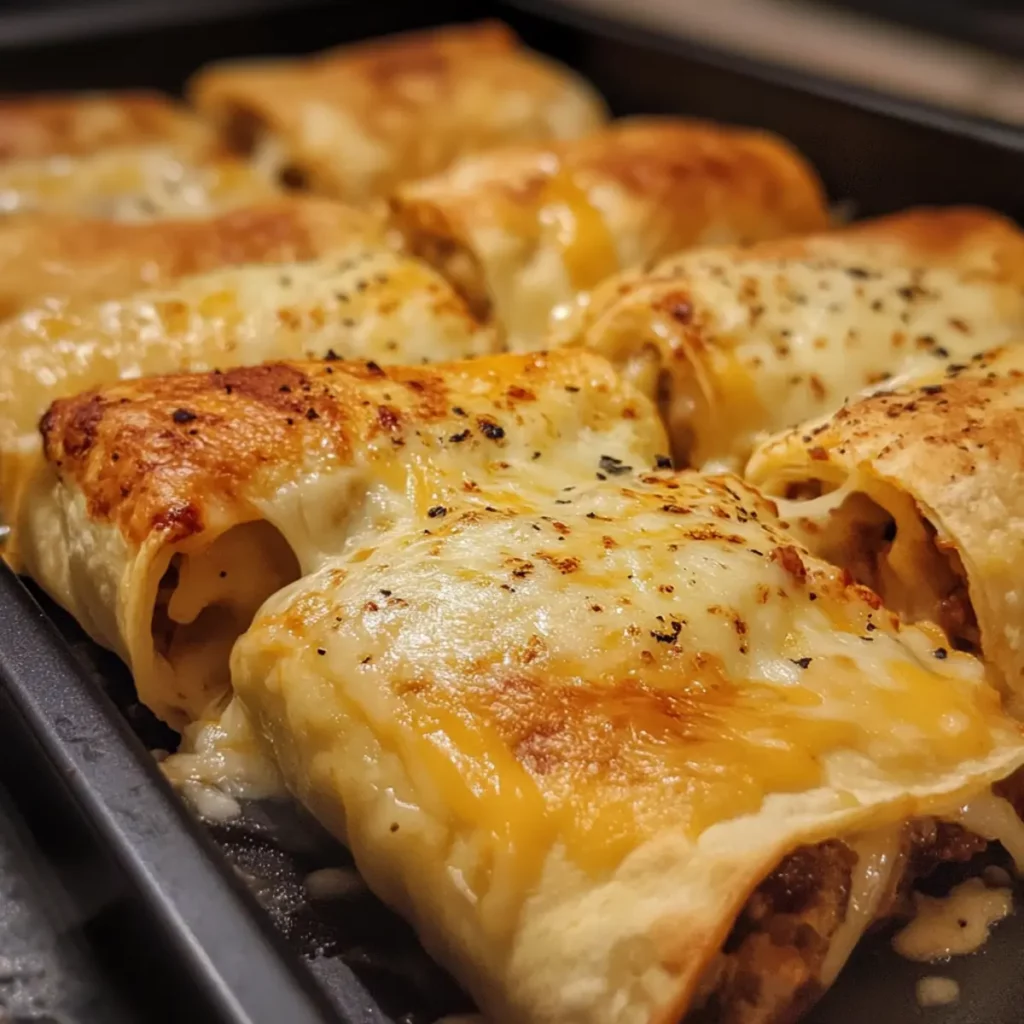 Cheesy Stuffed Tortilla Rolls