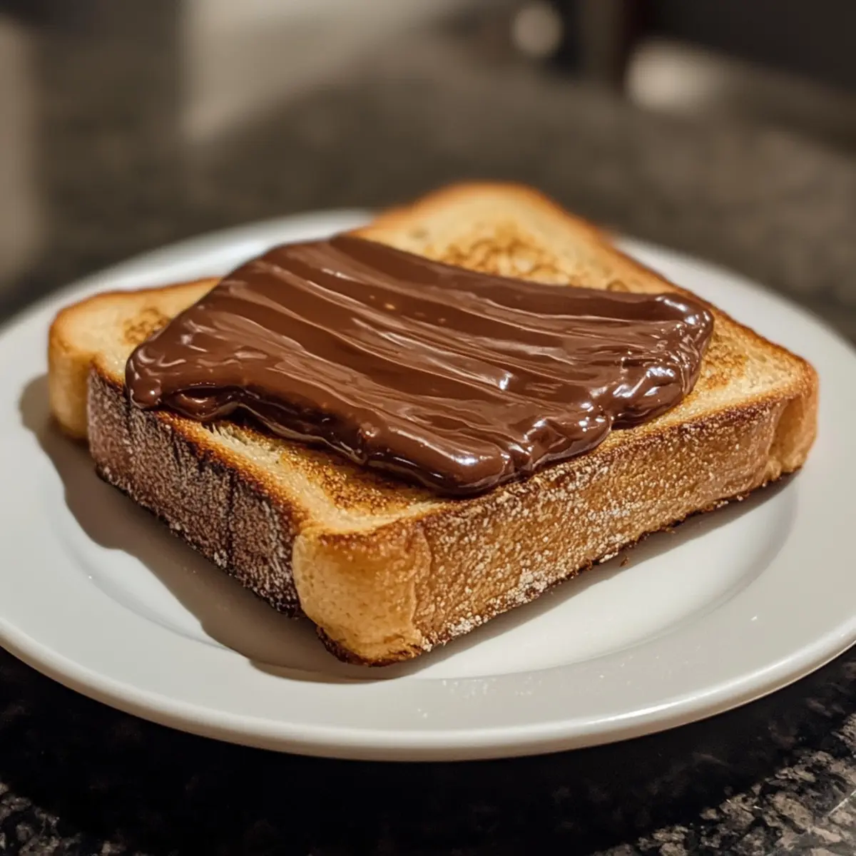 Simple Nutella Toast Dessert