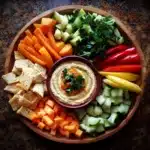 Hummus and Fresh Veggie Board
