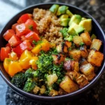Quinoa Roasted Veggie Bowl