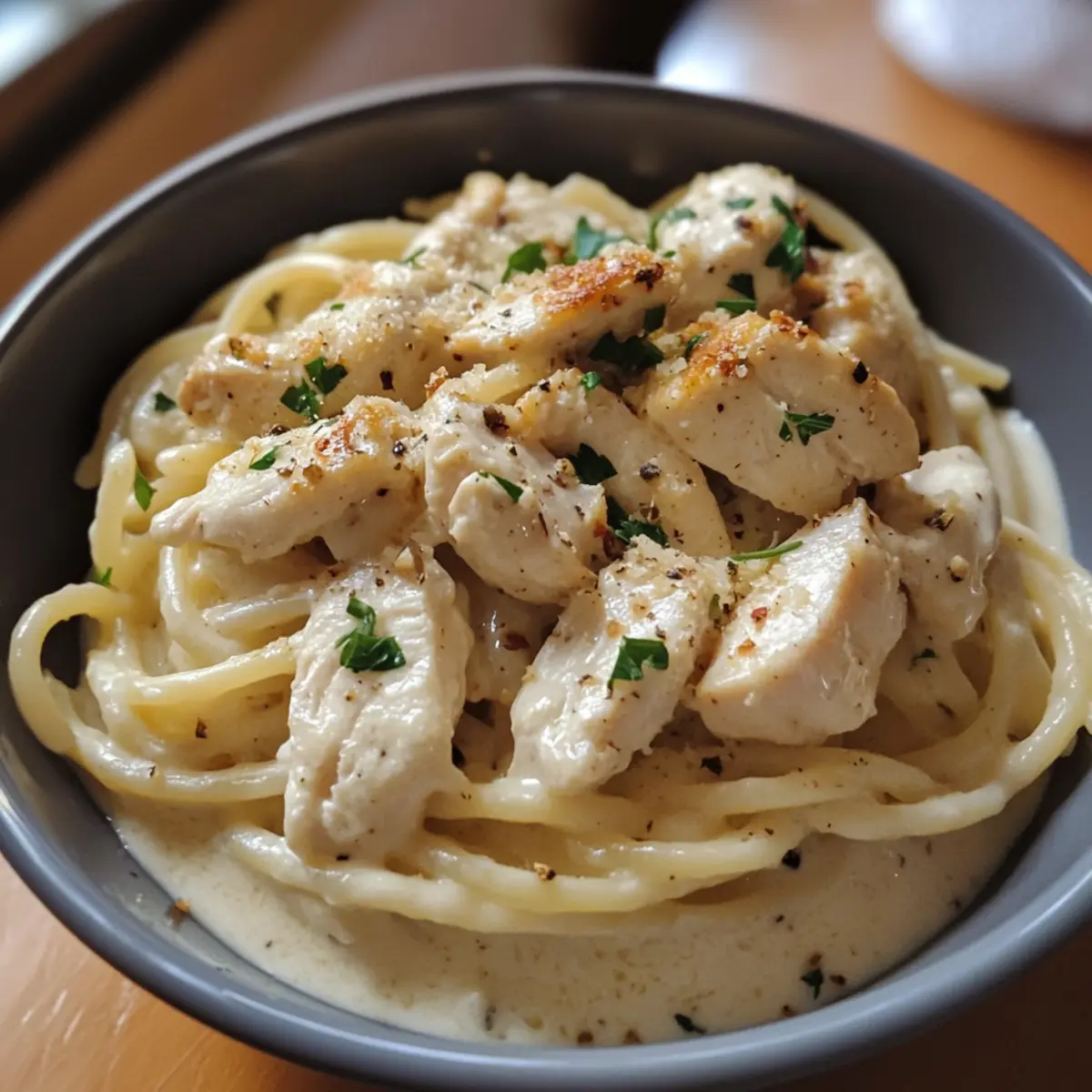 Creamy Chicken Alfredo Pasta